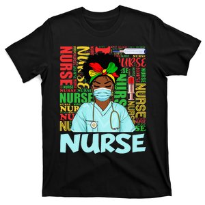 Black Strong Nurse Afro Love Melanin African American T-Shirt