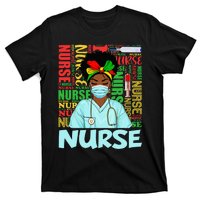 Black Strong Nurse Afro Love Melanin African American T-Shirt