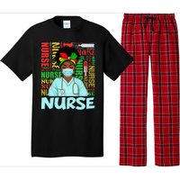 Black Strong Nurse Afro Love Melanin African American Pajama Set