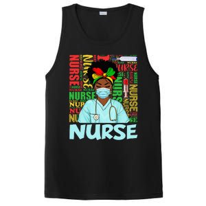 Black Strong Nurse Afro Love Melanin African American PosiCharge Competitor Tank