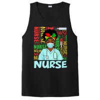 Black Strong Nurse Afro Love Melanin African American PosiCharge Competitor Tank