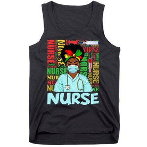 Black Strong Nurse Afro Love Melanin African American Tank Top