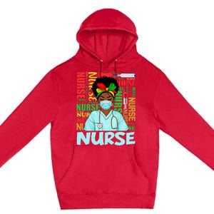 Black Strong Nurse Afro Love Melanin African American Premium Pullover Hoodie