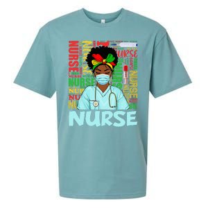 Black Strong Nurse Afro Love Melanin African American Sueded Cloud Jersey T-Shirt