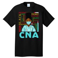 Black Strong Nurse CNA Afro Melanin African American Tall T-Shirt