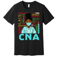 Black Strong Nurse CNA Afro Melanin African American Premium T-Shirt