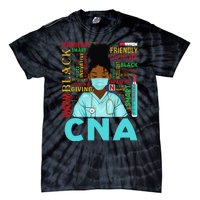 Black Strong Nurse CNA Afro Melanin African American Tie-Dye T-Shirt