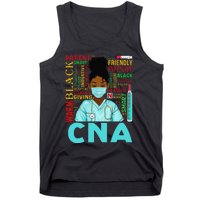 Black Strong Nurse CNA Afro Melanin African American Tank Top