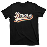 Braves Sports Name Vintage Retro Gift  T-Shirt