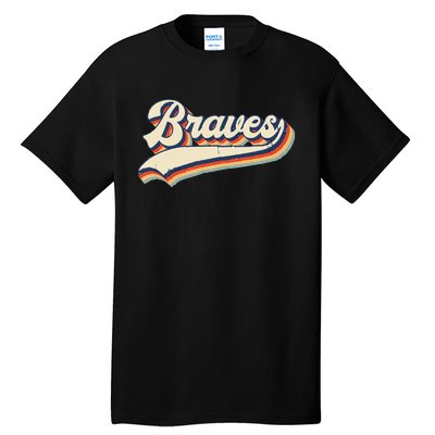 Braves Sports Name Vintage Retro Gift  Tall T-Shirt