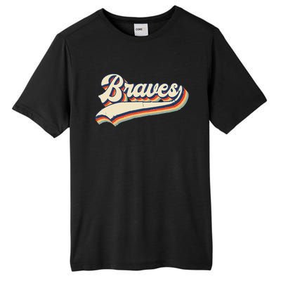 Braves Sports Name Vintage Retro Gift  Tall Fusion ChromaSoft Performance T-Shirt