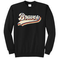 Braves Sports Name Vintage Retro Gift  Tall Sweatshirt