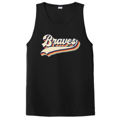 Braves Sports Name Vintage Retro Gift  PosiCharge Competitor Tank