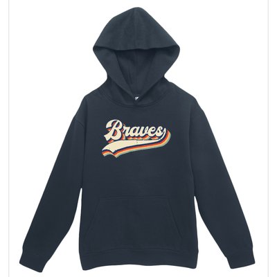 Braves Sports Name Vintage Retro Gift  Urban Pullover Hoodie