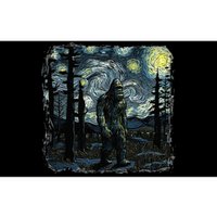 Bigfoot Starry Night Sasquatch Van Gogh Sky Painting Bumper Sticker