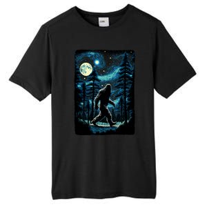 Bigfoot Starry Night Sasquatch Van Gogh Sky Painting Art Tall Fusion ChromaSoft Performance T-Shirt