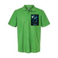 Bigfoot Starry Night Sasquatch Van Gogh Sky Painting Art Softstyle Adult Sport Polo