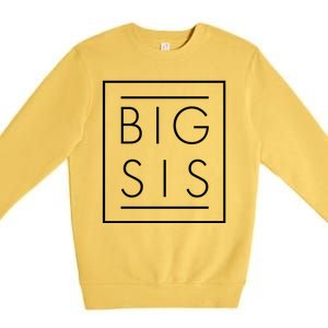 Big Sis New Baby Sibling Premium Crewneck Sweatshirt