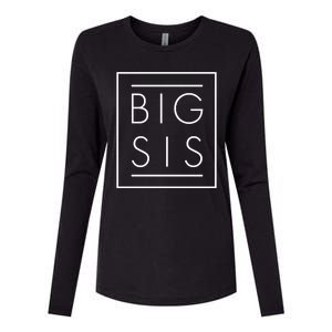 Big Sis New Baby Sibling Womens Cotton Relaxed Long Sleeve T-Shirt