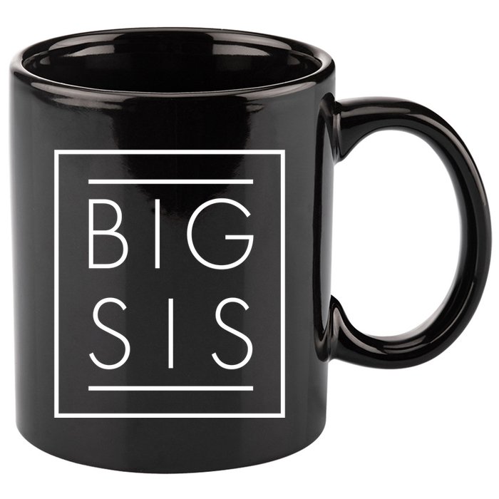 Big Sis New Baby Sibling 11oz C Handle Ceramic Mug