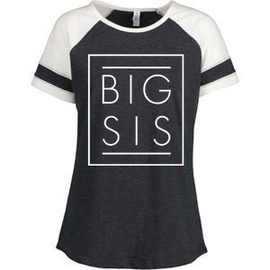 Big Sis New Baby Sibling Enza Ladies Jersey Colorblock Tee