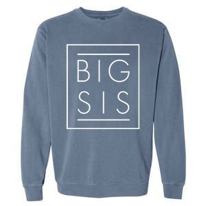 Big Sis New Baby Sibling Garment-Dyed Sweatshirt