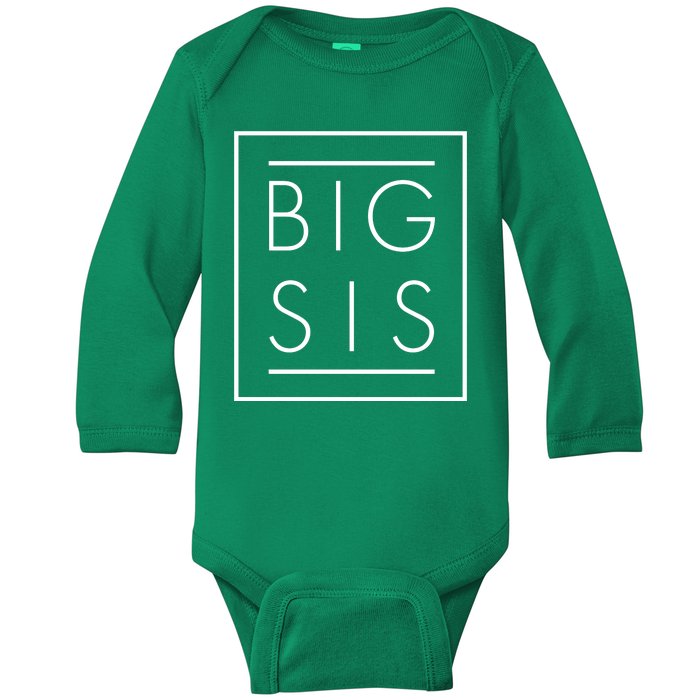 Big Sis New Baby Sibling Baby Long Sleeve Bodysuit