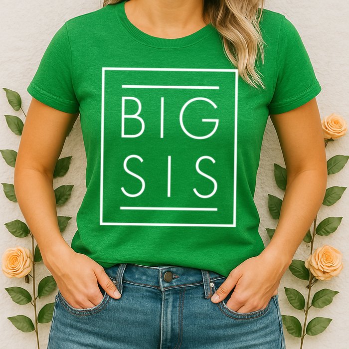 Big Sis New Baby Sibling Womens T-Shirt