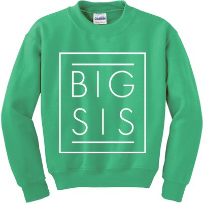 Big Sis New Baby Sibling Kids Sweatshirt