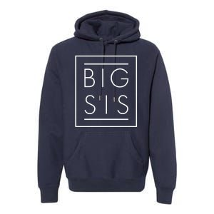 Big Sis New Baby Sibling Premium Hoodie