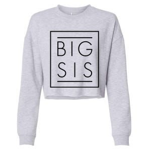 Big Sis New Baby Sibling Cropped Pullover Crew