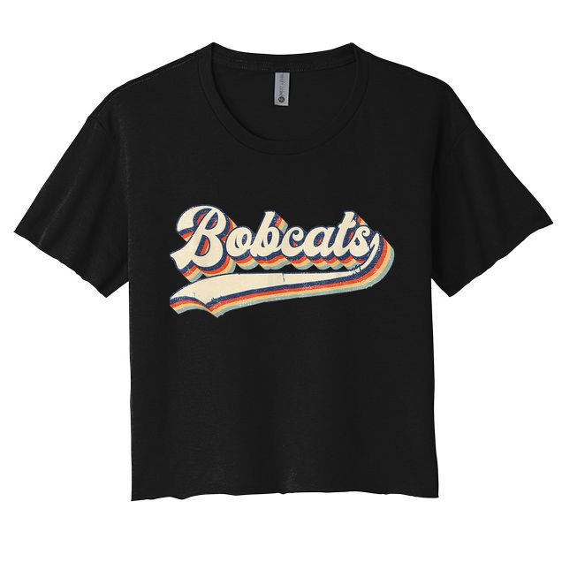 Bobcats Sports Name Vintage Retro Gift Crop Top