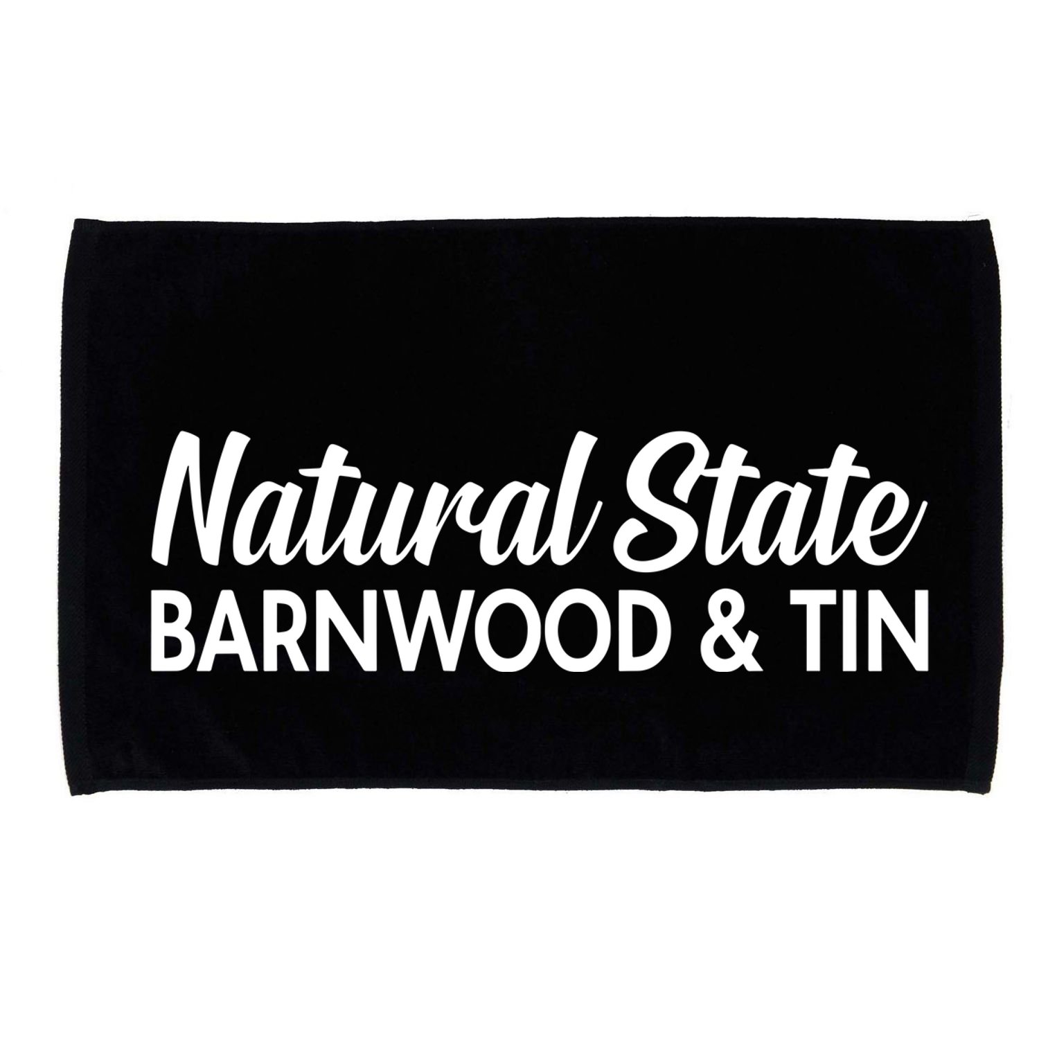Ben Shapiro Natural State Barnwood & Tin Microfiber Hand Towel
