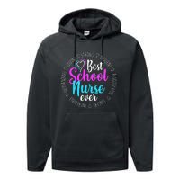 Best School Nurse Ever Appreciation Gift Performance Fleece Hoodie