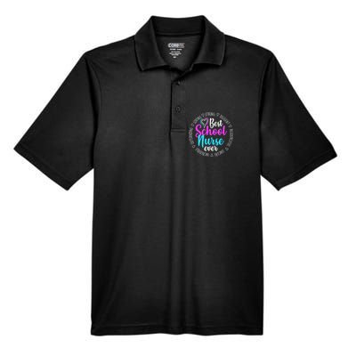 Best School Nurse Ever Appreciation Gift Men's Origin Performance Pique Polo