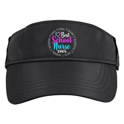 Best School Nurse Ever Appreciation Gift Adult Drive Performance Visor