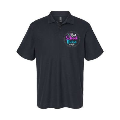 Best School Nurse Ever Appreciation Gift Softstyle Adult Sport Polo