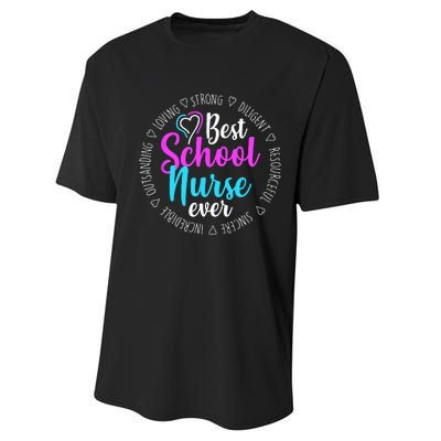 Best School Nurse Ever Appreciation Gift Performance Sprint T-Shirt