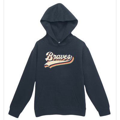 Braves Sports Name Vintage Retro Gift Urban Pullover Hoodie