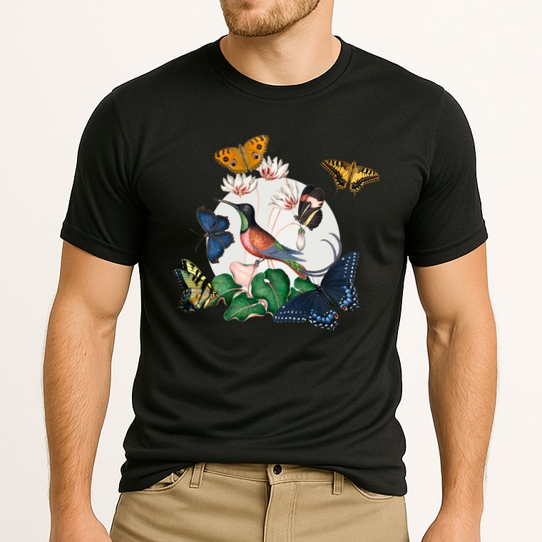 Butterfly Spring Nature Performance Shirt