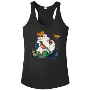 Butterfly Spring Nature Ladies PosiCharge Competitor Racerback Tank