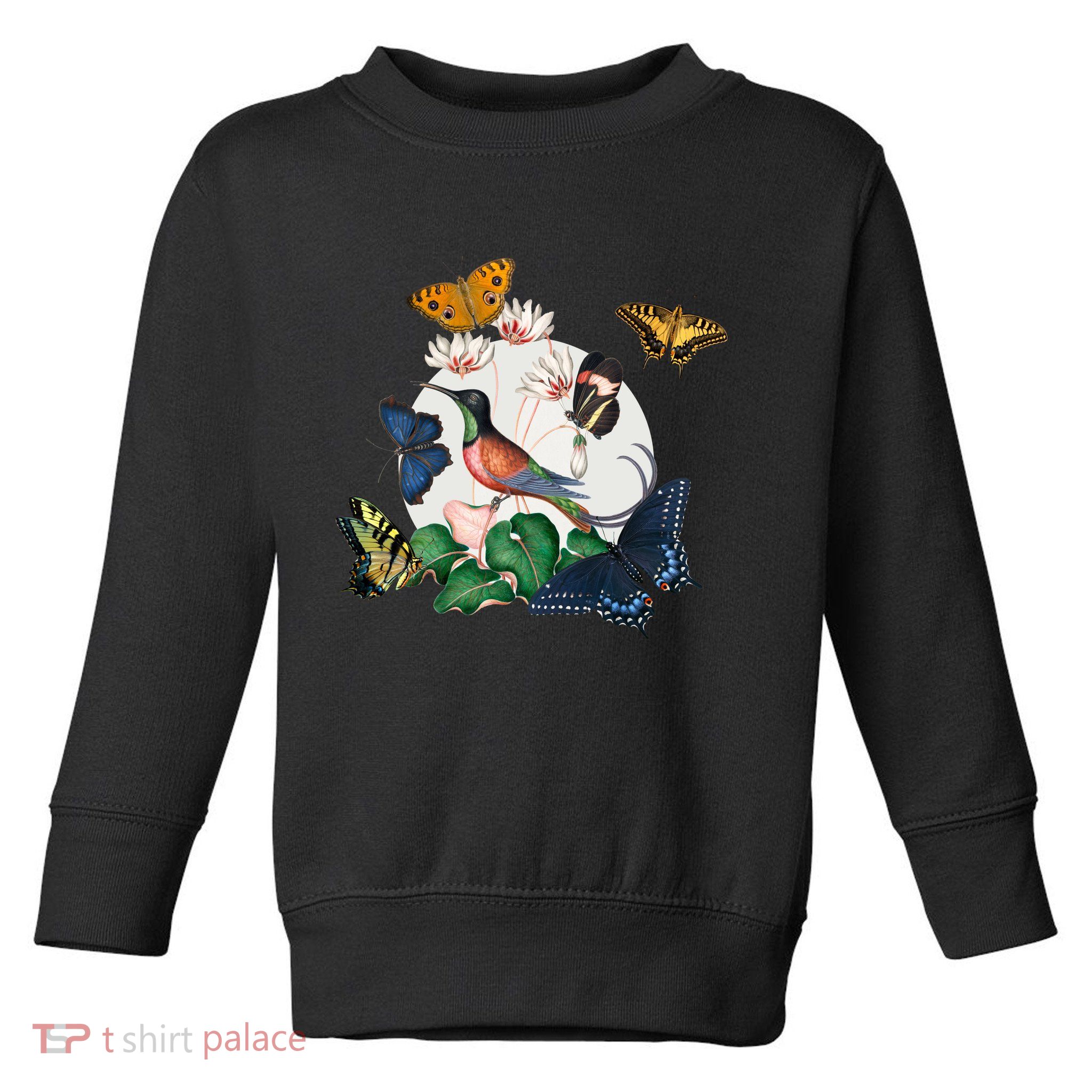 Butterfly Spring Nature Toddler Sweatshirt