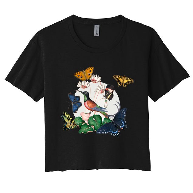 Butterfly Spring Nature Crop Top