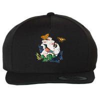 Butterfly Spring Nature Wool Snapback Cap