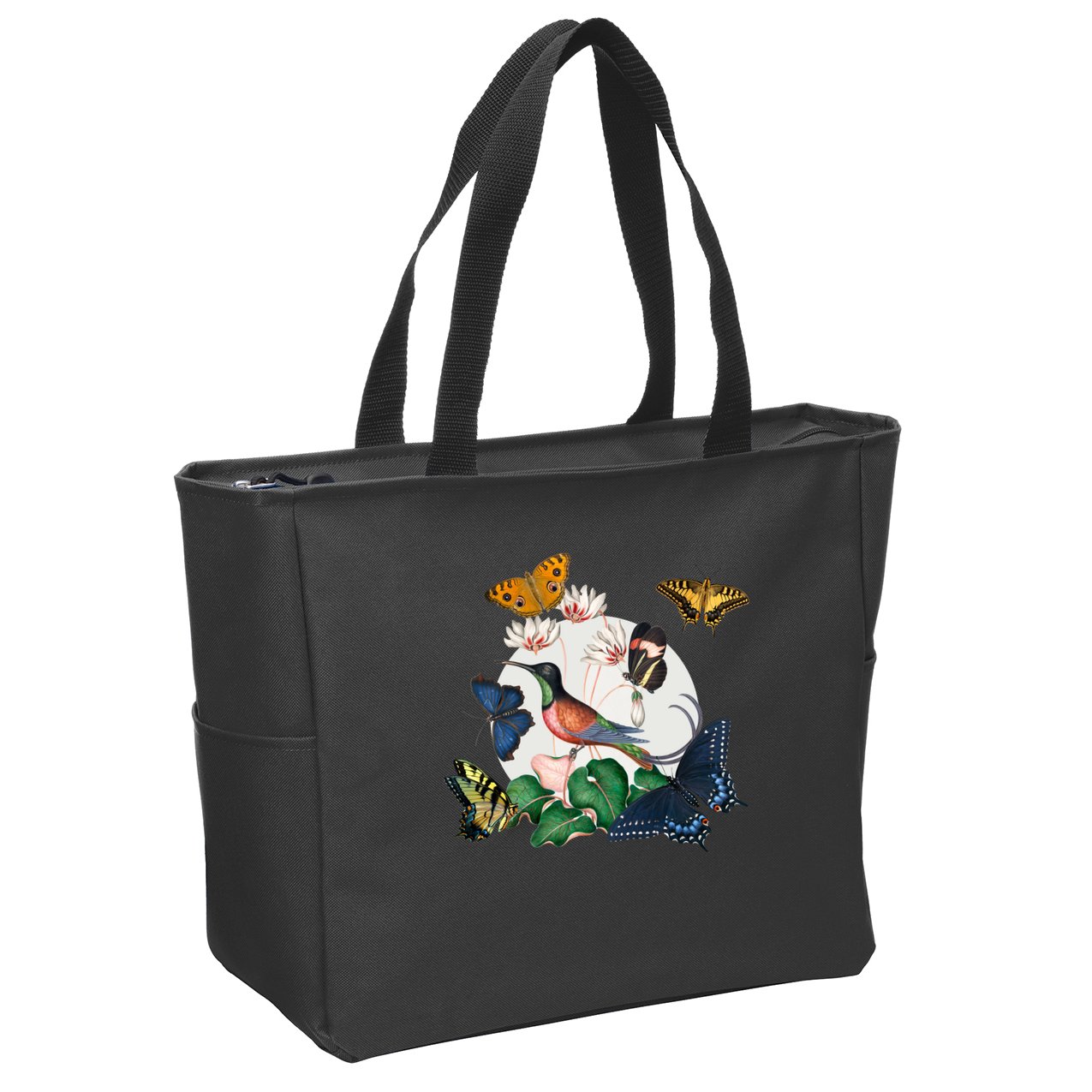 Butterfly Spring Nature Zip Tote Bag