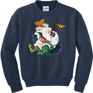 Butterfly Spring Nature Kids Sweatshirt