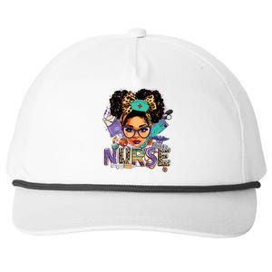 Black Strong Nurse Afro Love Melanin African American Women Snapback Five-Panel Rope Hat