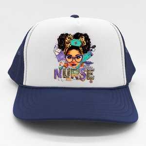 Black Strong Nurse Afro Love Melanin African American Women Trucker Hat