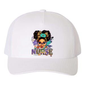 Black Strong Nurse Afro Love Melanin African American Women Yupoong Adult 5-Panel Trucker Hat