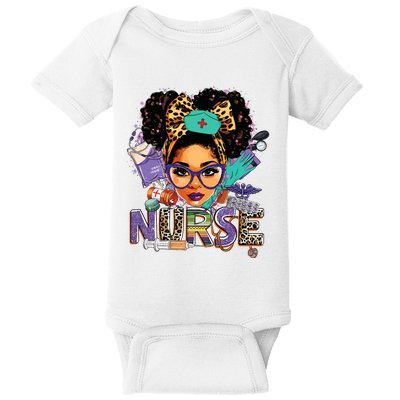 Black Strong Nurse Afro Love Melanin African American Women Baby Bodysuit